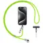 USAMS SJ746 grün / Nackenband mit Ladekabel / USB-C - Lightning / 30 W / 1,2 m