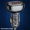 USAMS US-CC158 transparent schwarz / Kfz-Ladegerät / 2x USB / 1x USB-C / 125 W