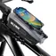 WILDMAN FK6 grau-schwarz / Fahrradrahmentasche / Wasserdicht / Reißverschluss / Für Handy und Zubehör