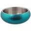 DOG FANTASY Doppelwandiger Napf, türkis, 18 cm / Hundenapf / Doppelwandig / Edelstahl / Volumen 1200 ml