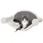 TRIXIE Wandmontierter Katzenkratzplatz weiß-grau / Ruheplatz / 54x28x33 cm / Plüsch
