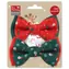 Winterliche Hunde-Fantasiegeschichte / Fliege für Hunde / Weihnachten / 2 Stück / 10 x 6 cm