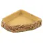 Repti Planet Terrarium-Eckschale, beige / Terrariumschale / Kunstharz / 19,5 x 19 x 4,5 cm