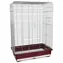Bird Jewel Rozela burgunderrot / Käfig für Wellensittiche und Papageien / 60 × 37 × 85,5 cm / verzinkt