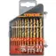 STHOR Metallbohrer-Set Titan 13-teilig / Bohrer-Set / Titanbeschichtung