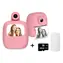 HELMER TP02 pink / Mini-Thermodrucker mit Kamera / 2,0"-IPS-Display / 1200 mAh / USB-C / Android/iOS