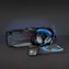 Nedis 4-in-1 Gaming-Set Schwarz, Blau / Gaming-Set / Tastatur, Maus, Kopfhörer, Mauspad / US-Layout