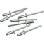 Vorel Aluminiumnieten 3,2 x 9,6 mm, 50 Stück / Nieten / Durchmesser 3,2 mm / Länge 9,6 mm