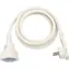 Brennenstuhl Verlängerungskabel mit flachem Winkelstecker, weiß / Verlängerungsleitung / 2 m / H05VV-F 3G1.5