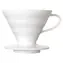 Hario V60 VDC-01W weiß / Kaffeefilterkanne / Keramik / Größe 01