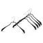 MAWA BODYFORM schwarz / Kleiderbügel / Metall / rutschfest / 42 cm / 5 Stück