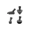 Polti Bürstenset mit 4 Bürsten für Vaporetto SV650 / Dampfmopp-Zubehör / Nylon / 4 Stück