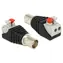 DeLock Adapter BNC (F) - Klemmenblock 2-polig / Adapter / mit Tasten