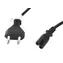 Lanberg Netzkabel CEE7/16 - IEC C7 schwarz / Netzkabel / 3 m / VDE