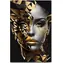 Norimpex Diamantmalerei Frau in Gold / 30x40 cm