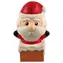 DOG FANTASY Winter Tale Weihnachtsmann-Spielzeug / Latex mit Quietscher / Für Hunde / 12 cm