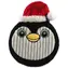 DOG FANTASY Winter Tale Pinguin / Hundespielzeug / Plüschtier / Flach / Quietschgeräusch / 25 cm