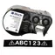 BRADY Vinylband für BMP41/BMP51/BMP53/M410/M510/M511 / Etikettendruckerband / 19 mm / Vinyl / schwarz-weiß
