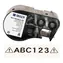 BRADY Etikettendruckerband 25 mm schwarz/transparent / für Drucker M410, BMP41, M510, BMP51, BMP53, M511 / Vinyl