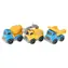 TEDDIES Baustellenfahrzeug-Set, 3-teilig / Freilaufend / Kunststoff / 7 x 10 cm / ab 3 Jahren