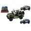 KINSMART Jeep Wrangler Camo Edition Modellauto / Modellauto / Metall und Kunststoff / Rückziehmechanismus / 13 cm / ab 3 Jahren