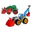 TEDDIES Traktor mit Lader und Bagger / Traktor / Kunststoff / Freilaufend / 2 Farben / ab 3 Jahren
