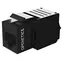 ITS Keystone-Buchse RJ45 CAT6A schwarz / Keystone-Stecker / UTP / ungeschirmt / selbstschneidend