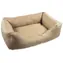 DOG FANTASY Pelech Sofa dunkelbeige / 65x50x18 cm / Mittelgroße Rassen / abnehmbarer Bezug, waschmaschinenfest