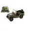 TEDDIES Militärauto Jeep Willys MB 10 cm / Metall/Kunststoff / Rückziehmechanismus / ab 3 Jahren