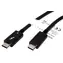 Roline Thunderbolt 3 USB-C(M) Kabel - USB-C(M) schwarz / Kabel / 0,5 m / 40 Gbit/s / PD 20 V/5 A
