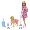 Mattel Barbie-Puppe mit Hund beim Spaziergang / ab 3 Jahren