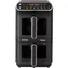 Ariete 4640 Vertikal-Duo schwarz / Doppel-Heißluftfritteuse / 2460 W / 2 × 5,5 l / 6 Programme