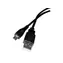 Hadex USB 2.0 A/Micro-USB-Kabel, schwarz / Kabel / 1,8 m / USB 2.0