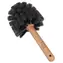 SIXTOL Autopflege-Holzbürste 1 schwarz / Rundbürste zur Reinigung von Fahrrädern und Motorrädern / Buchenholz / Durchmesser 13,5 cm