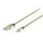 SCONN USB-A auf Micro-USB / Ladekabel / Nylon / Grün / 0,9 m