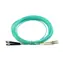 BlueOptics LC/ST / Optisches Patchkabel / MM OM3 / 50/125 µm / 0,5 m / aqua