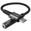 Acefast C1-07 USB-C (M) - 3,5-mm-Klinkenbuchse (F) 18 cm schwarz / Audioadapter / DAC / AUX