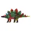 TEDDIES Rubbelbild Regenbogen Dinosaurier / 9 Stück / 13-15 cm / ab 3 Jahren