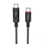 Ansmann 1700-0171 Anthrazit / Daten- und Ladekabel / USB-C - USB-C / 2 m / PD 140 W / LED-Display