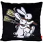 MORAVSKÁ ÚSTŘEDNA Kissen Bob und Bobek Work schwarz / 30x30 cm / 100 % Polyester / ab Geburt