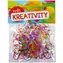 WIKY Elastische Bänder zum Basteln von Armbändern, gestreift, Farbmix / Kreativset / 200 Stück + Haken