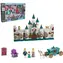 WIKY Prinzessinnenschloss mit Kutsche und Pferd / Faltbares Schloss / Licht und Sound / 3 Figuren mit Möbeln