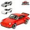Welly Porsche 911 Turbo Modellauto / Metall und Kunststoff / 11 cm / Aufziehmechanismus