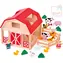 Bino Spielset Bauernhof mit Tieren / Holz / 2 Figuren und Zubehör / ab 3 Jahren