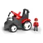 EFKO Traktor Spielzeug MultiGO Zetor rot mit Pflugschare / ab 3 Jahren