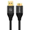 USAMS SJ273 U19 schwarz / Kabel / USB 3.0 auf Micro-USB / Geflochten / 2 m / 2 A