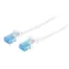 SCONN Patchkabel Cat6 flach weiß 0,3 m / Patchkabel / U/UTP / Slim