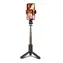 SBS Selfie Stick Pro schwarz / Selfie-Stick / LED-Licht / Stativ