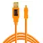 Tether Tools TetherPro orange / Kabel / USB 2.0 A auf Mini-USB B / 8-polig / 4,6 m