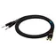 SSQ RCAJM2 2x RCA - 2x Klinkenstecker Mono 6,3 mm schwarz / Audiokabel / Anschluss / 2 m
